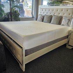 Brand New Cream LED King Or CA King Bedframe