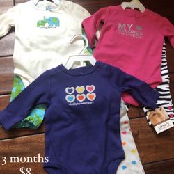 NEW Carter’s Outfits (3 Months)