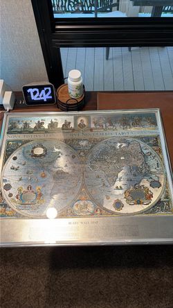 Dive Novi  Blaueu wall map