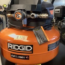 RIDGID Corded 6 gallon Compressor $110