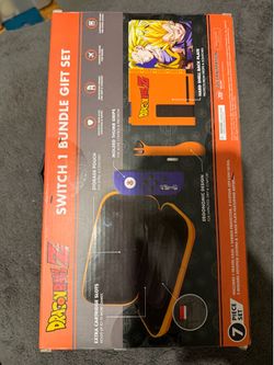 Dragon Ball Z Nintendo Switch Game Case 7 piece accessory bundle rare