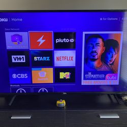 50 Inch Flatscreen TCL Smart Roku TV