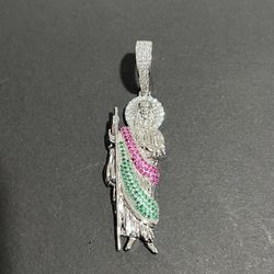 San Judas Tadeo .925 Silver Pendant Plata .925