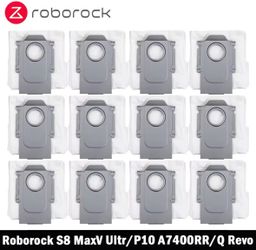 Roborock S8 MaxV Ultra / P10 A7400RR / Q Revo / Qrevo Pro / Qrevo MaxV / Qrevo S / Qrevo Plus Robot Vacuum Dust Bags Accessories