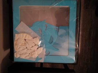 Baby Shower Baby Boxes With White Balloons