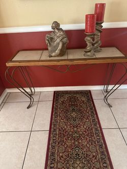 Table with accessories