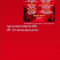 BOO HALLOWEEN TICKET