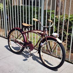 1952 SCHWINN B6 MAROON (24 INCH)