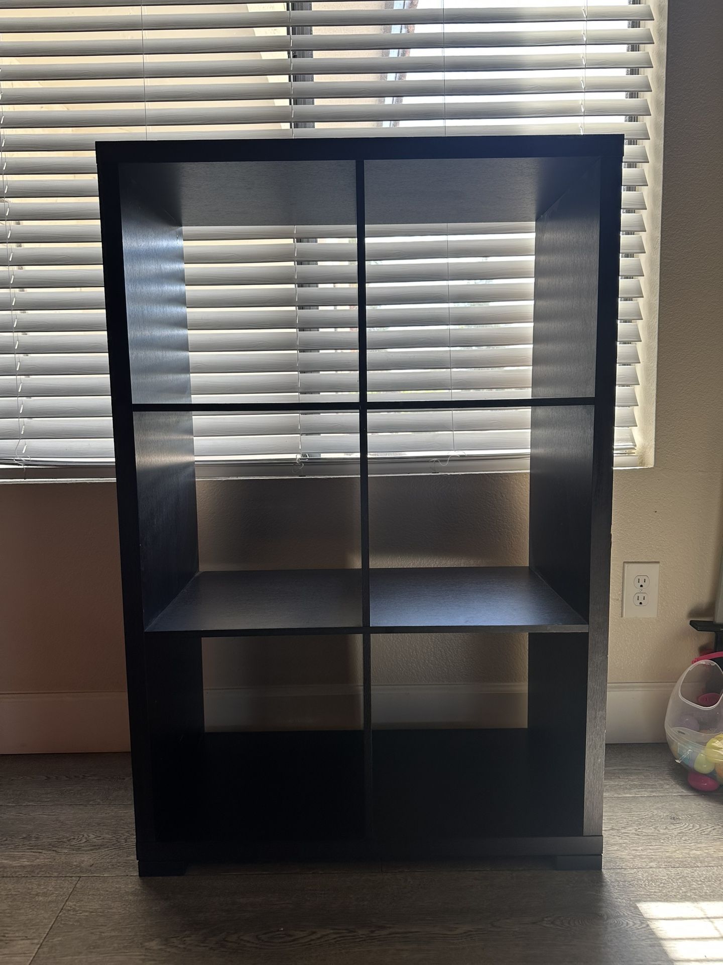 6 Cube Storage Organizer - Toy Shelf, Shoe Storage, Storage Furniture, Book Shelf- Black