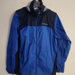 Columbia Glennaker Lake Rain Water Resistant Windbreaker Jacket  Color: Royal/Navy Blue  Size S. 