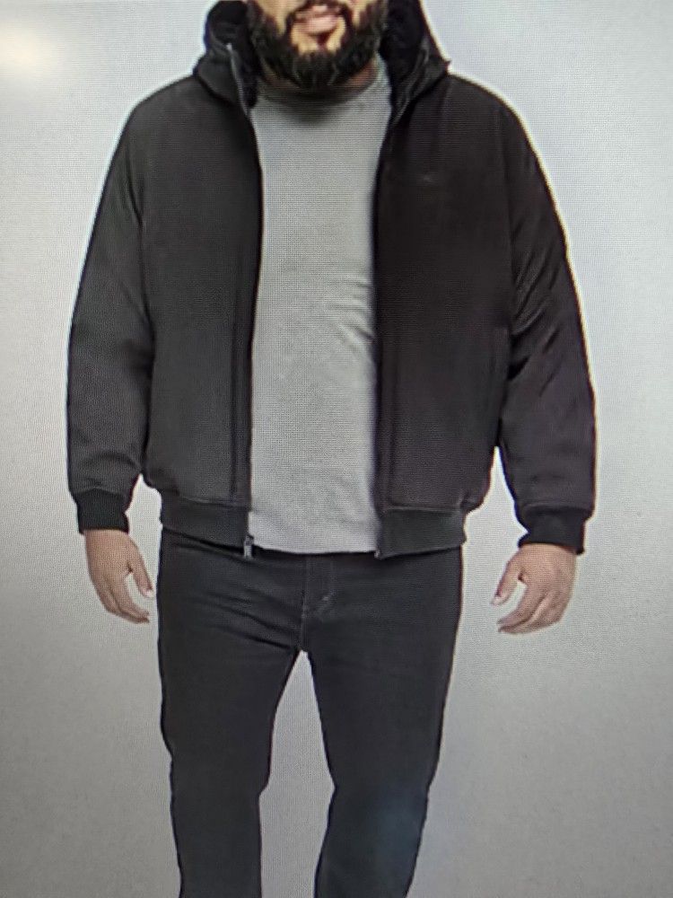 Mens Coat Size L tall Color Black New