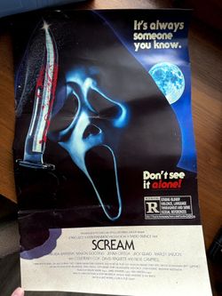 scream movie poster halloween decor