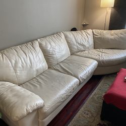 IKEA Leather Sofa 