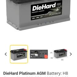 Die Hard Agm Platinum Battery 