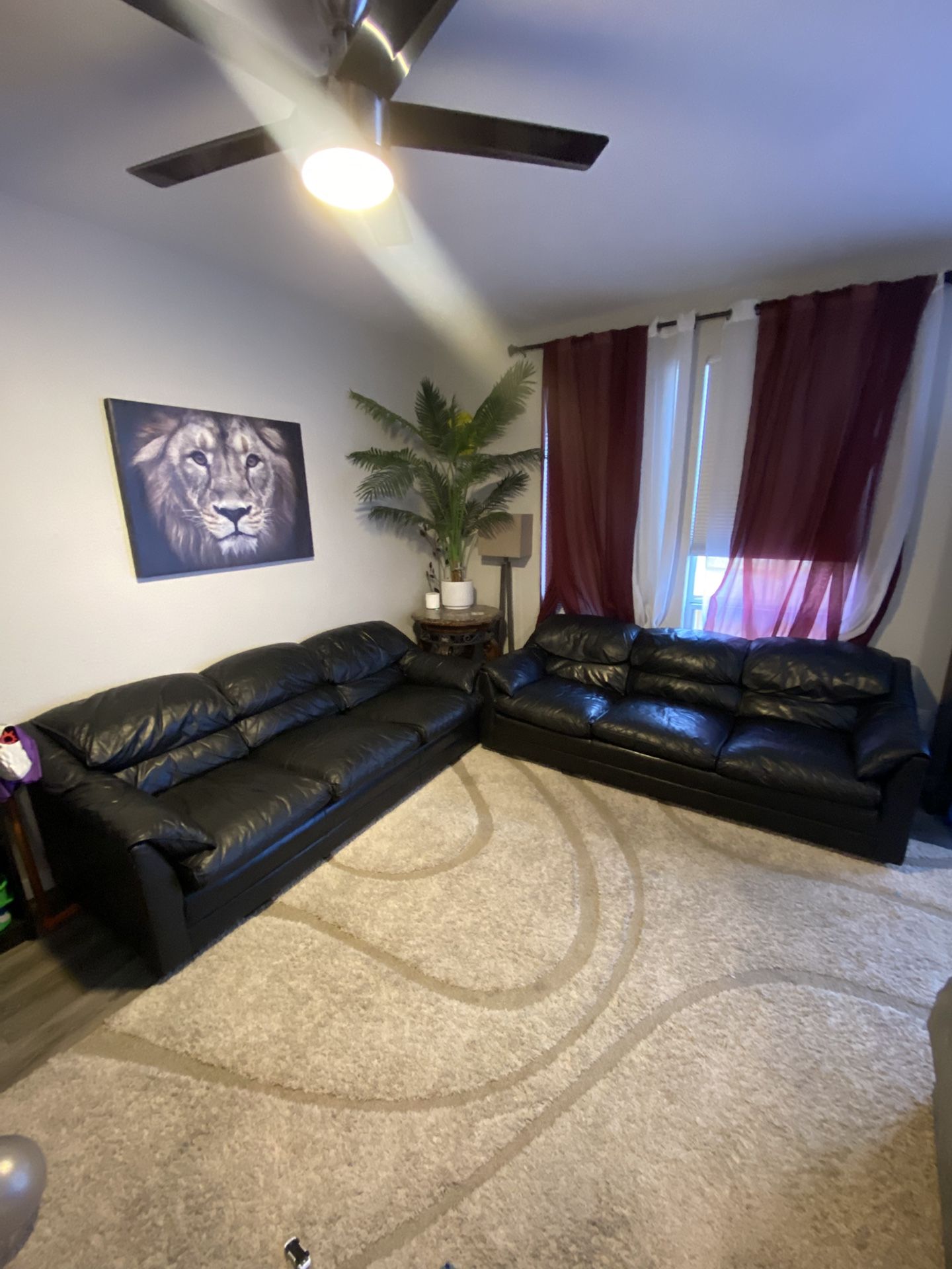 Leather Couches 2 Set