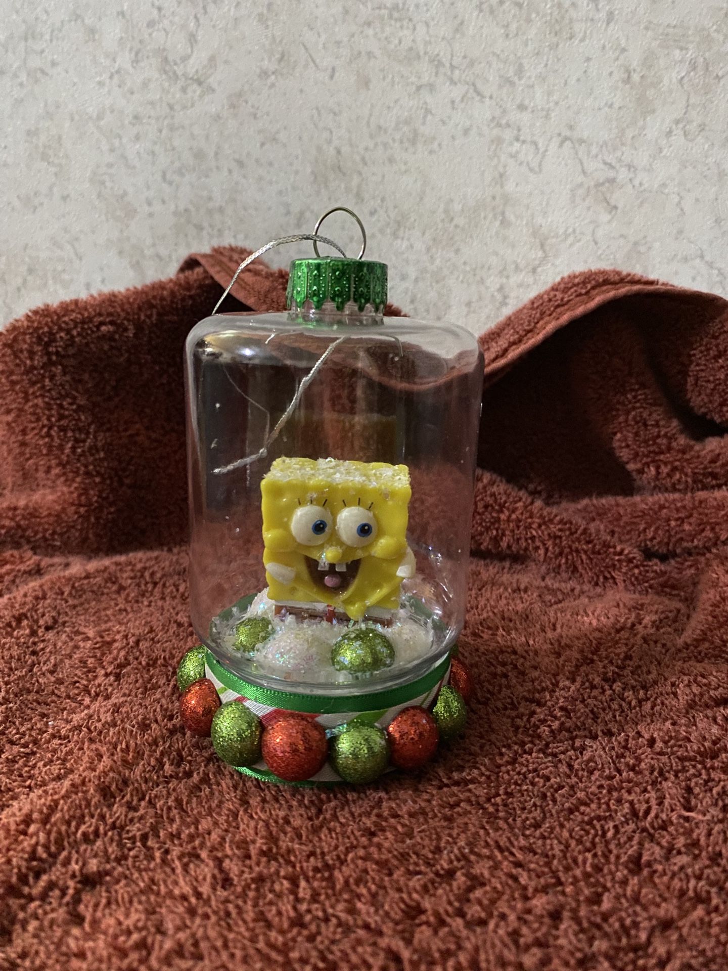 SPONGEBOB SQUAREPANTS HANDMADE CHRISTMAS ORNAMENT NEW