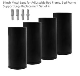 6 Inch Metal Legs For Akuatable Bed Frame