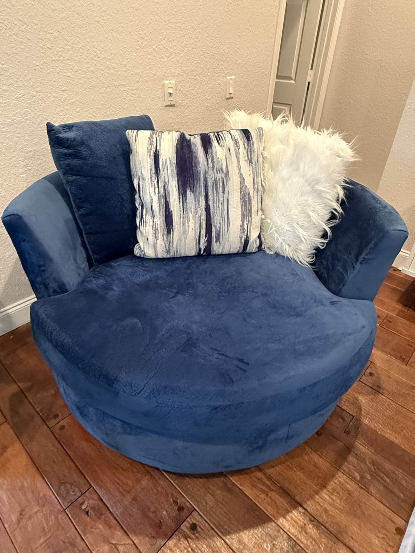 Blue Swivel Chair