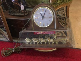Antique Budweiser clock