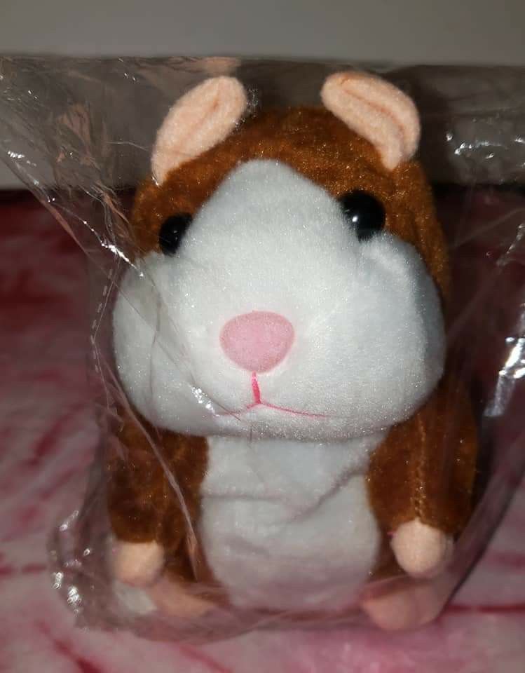 Talking hamster plush toy