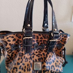 Dooney And Bourke Rare Leopard Leather  Authentic