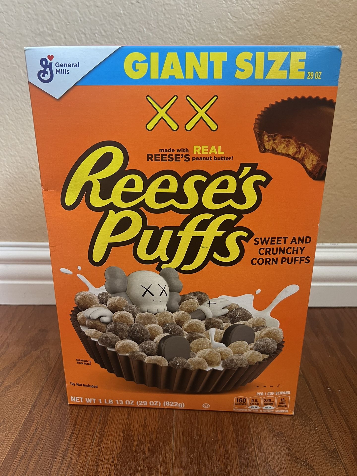 KAWS Reese’s Puffs Unopened