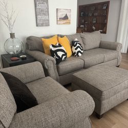 Lightly Used Couch And Ottoman