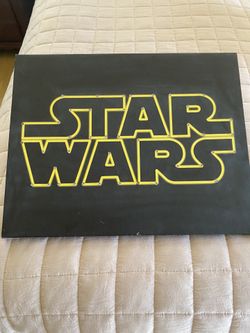 Star Wars Hanging Frame With Lights