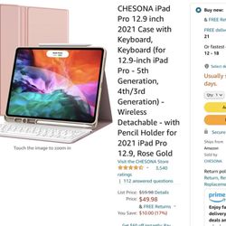 ipad case new ipad 12.9 rose gold