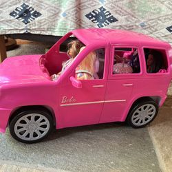 Barbie SUV Vehicle + Dolls