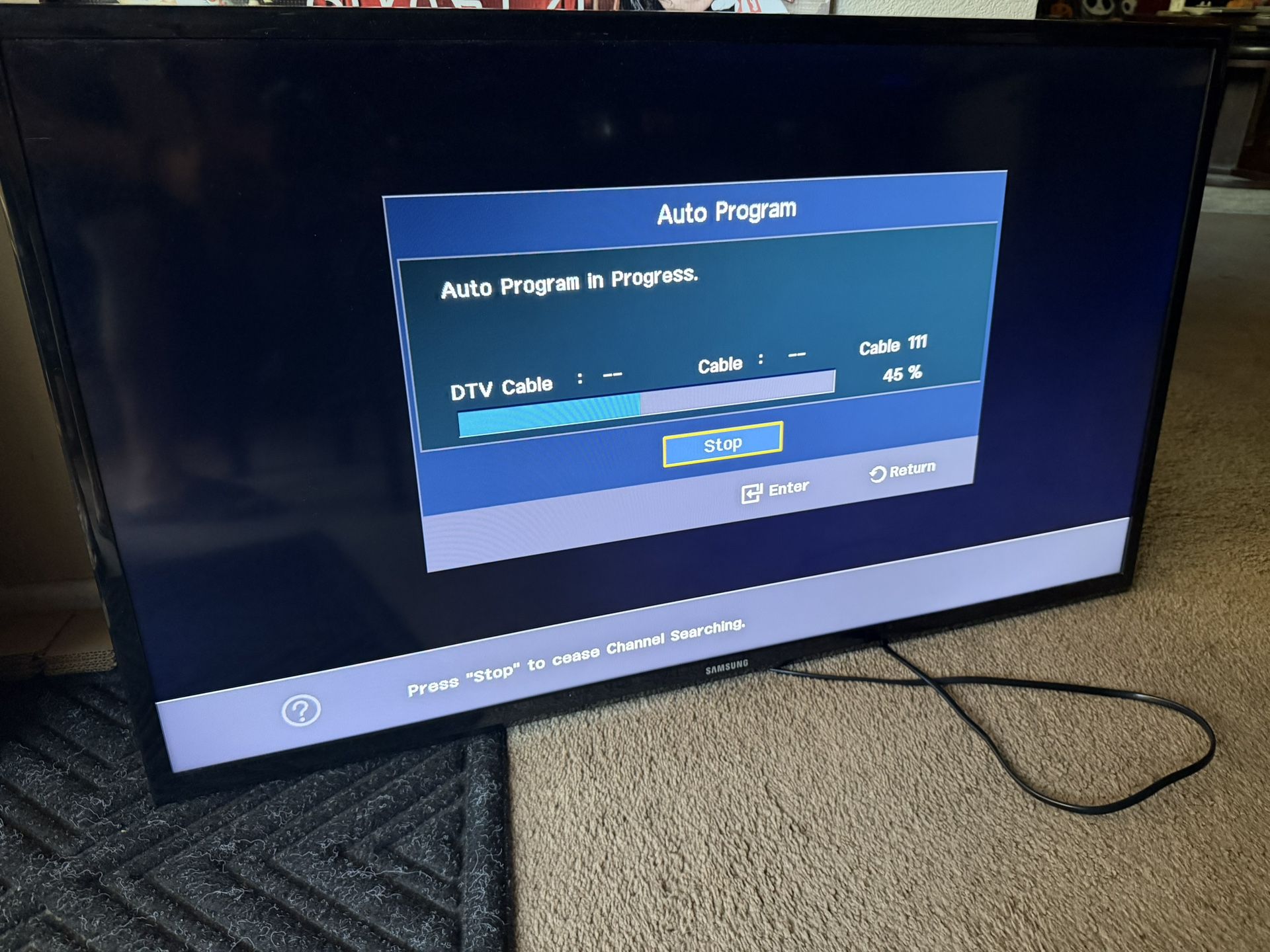Samsung Tv Great Condition Instructions Is On The Back Of The Tv Best Offer Takes It