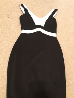 Black and white dress