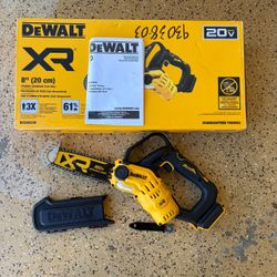 DEWALT 20-Volt MAX 8 in. Brushless Cordless Battery Powered Pruning Mini Chainsaw (Tool Only)