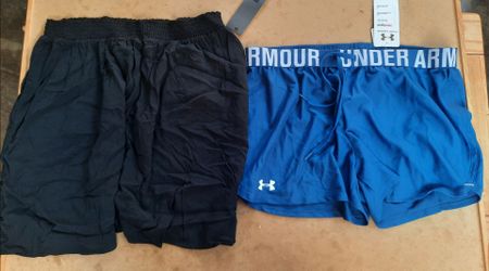 TWO New Summer Blue Short & Black Skirt Bundle- Both Size Large