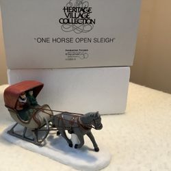Dept56 One Horse Open Sleigh