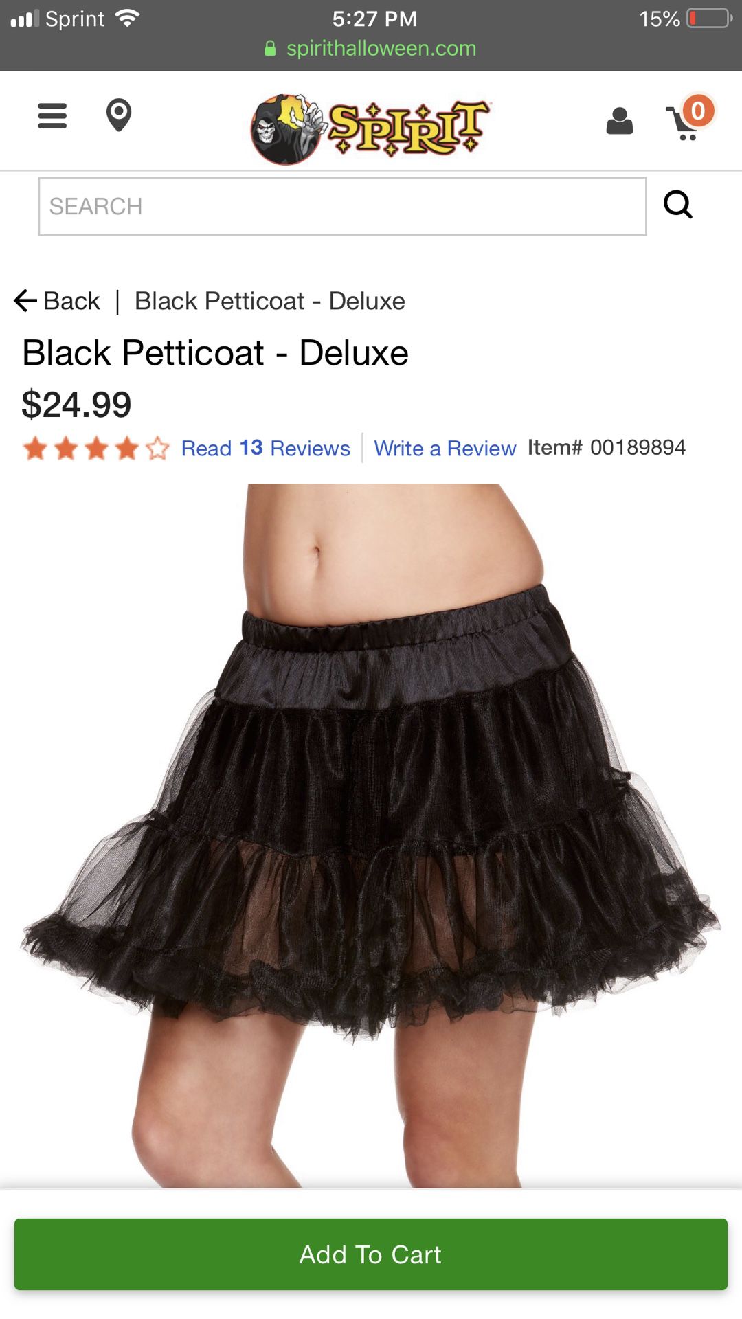 New Black Petticoat - Deluxe