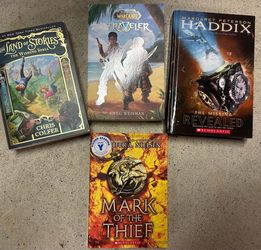 4 books bundle Land of Stories, Mark of the Thief, The Missing Revealed, World of Warcraft Traveler