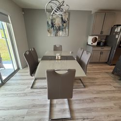 Dining Table Set 6 Chairs / Comedor 6 Puestos 