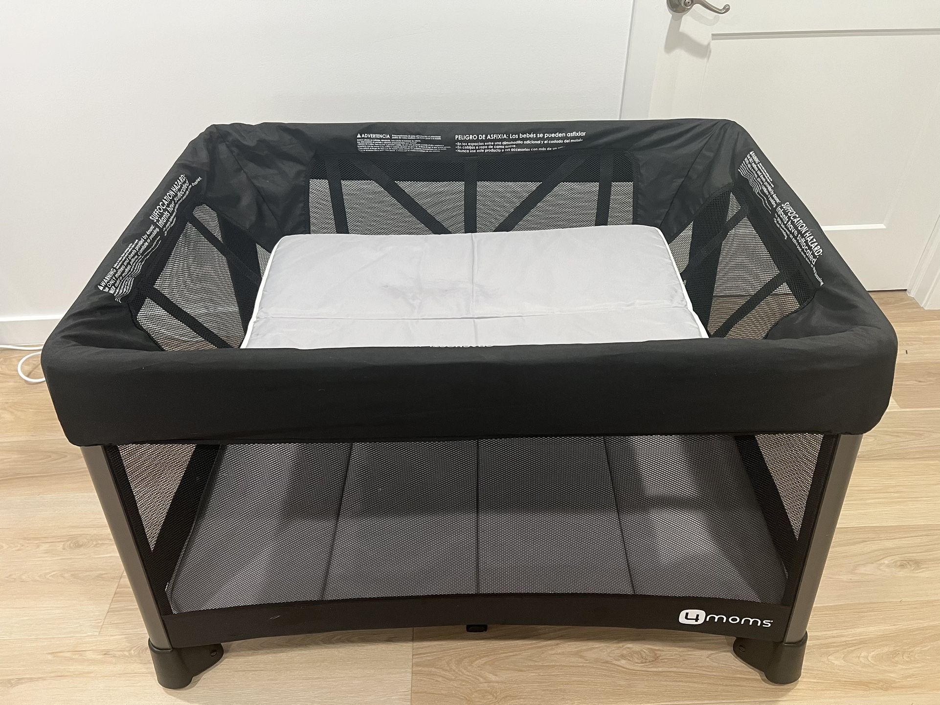 Waterproof 4moms Breeze Playard Mattress 4moms Breeze Playard Grey