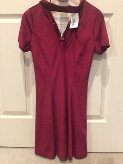 Red velvet small holiday dress