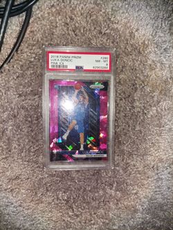 2018 Panini Prizm Basketball 🔥 LUKA DONCIC #280🔥CRACKED PINK ICE/ Pristine Condition PSA8.0 🔥 Immaculate GEM 💎 MINT CONDITION 