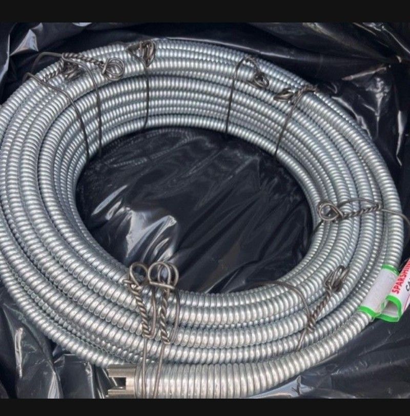 Spartan tool drain cable 13/32" x 75'feet. Inner core New For spartan 100 machine or other Gorlitz Ridgid