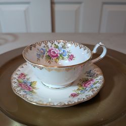 Tea Party Floral Tea Cup and Saucer