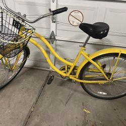 Yellow Beach Cruiser