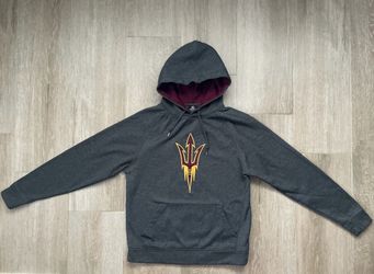 Arizona State University ASU Sun Devils Hoodie Size Small S Grey Hooded Sweatshirt