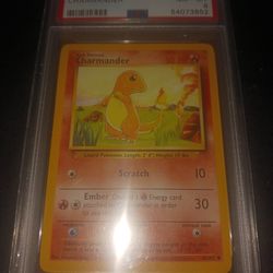 Pokemon Card 1999 Charmander PSA 8