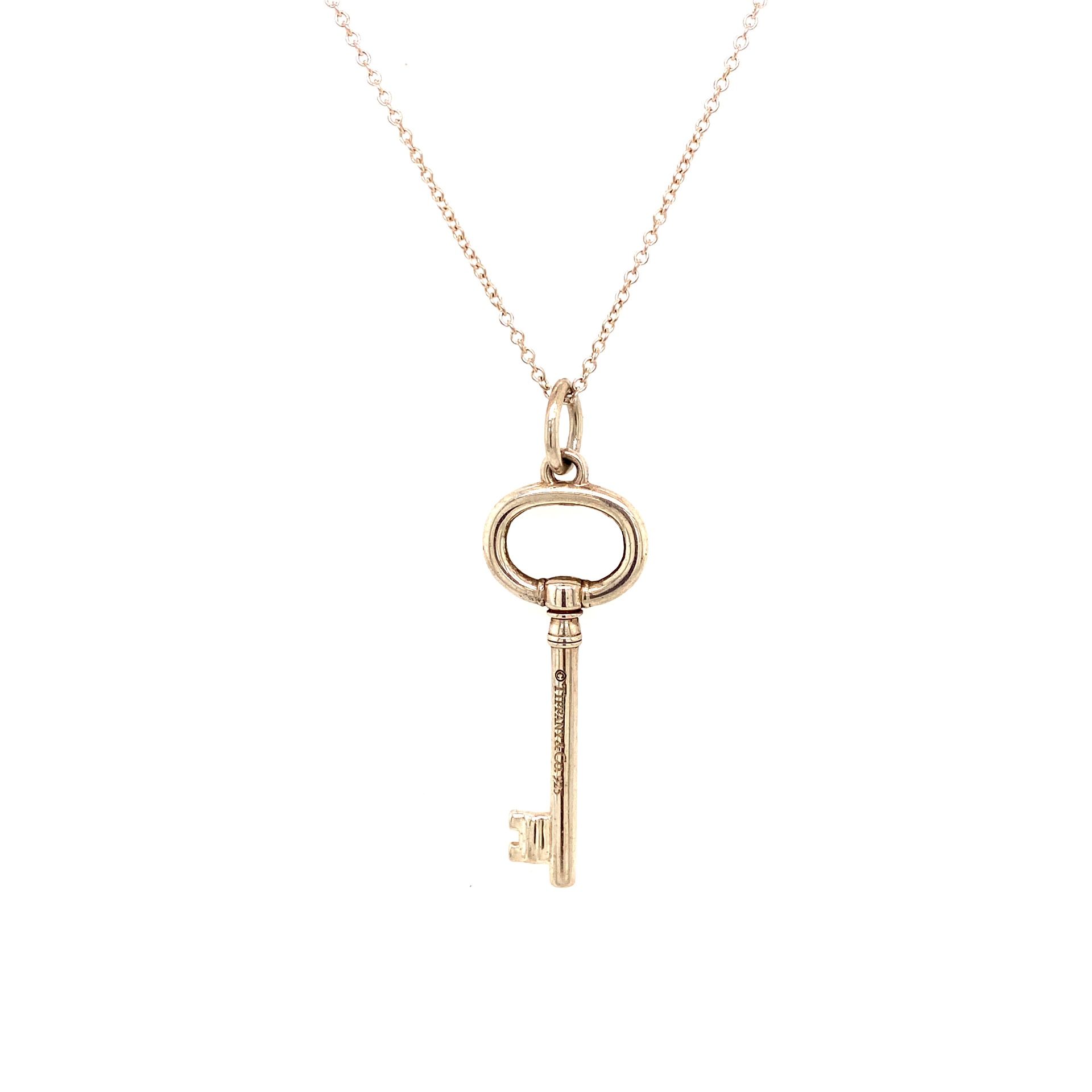 Tiffany and Co Silver Key Necklace