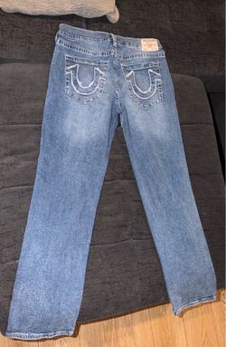 True Religion "Ricki" Relaxed Straight Jeans
