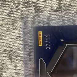 2023 Panini Mosaic Blue Mosaic Prizm Zach Charbonnet Seahawks ND-37/99 Rookie