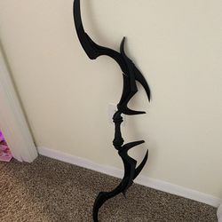 Daedric Bow From Skyrim 3D Printed Prop